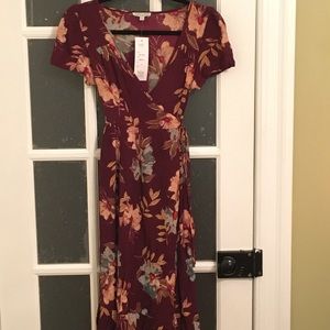 New!✨with tags, Patron of Peace Wrap Dress